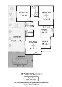 Floorplan of Homely unit listing, 2/5 Webber Street, Queenstown SA 5014