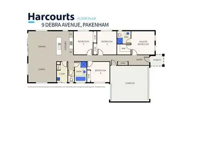 Floorplan of Homely house listing, 9 Debra Avenue, Pakenham VIC 3810