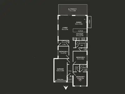 Floorplan of Homely house listing, 38A Shakespeare Avenue, Plympton Park SA 5038