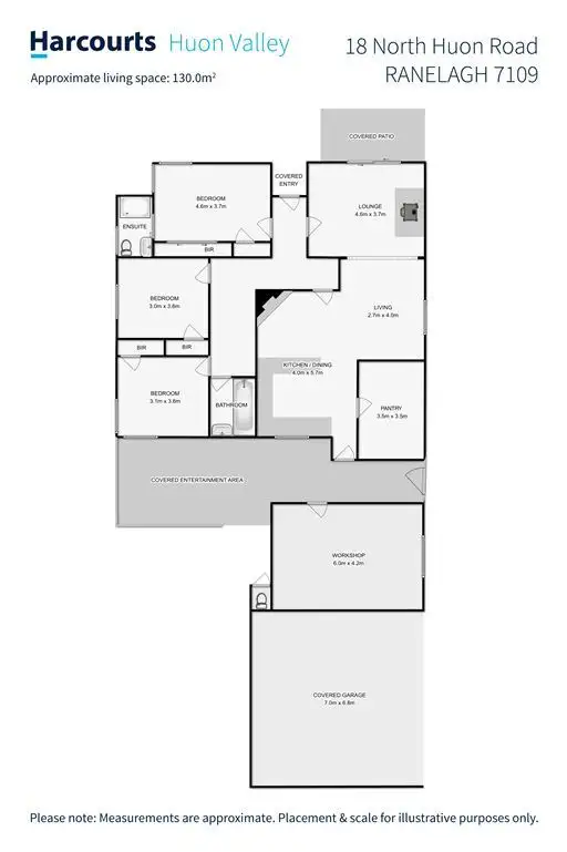 Floorplan of Homely house listing, 18 North Huon Road, Ranelagh TAS 7109