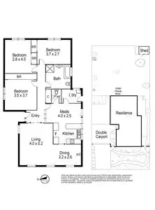 Floorplan of Homely house listing, 637 Springvale Road, Vermont South VIC 3133