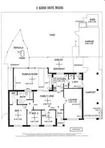 Floorplan of Homely house listing, 8 Karko Drive, Moana SA 5169