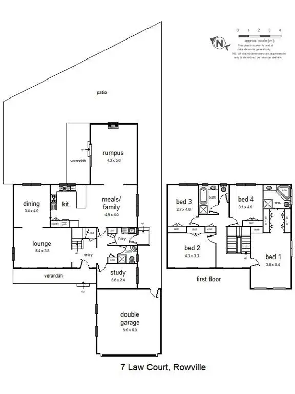 Floorplan of Homely house listing, 7 Law Court, Rowville VIC 3178