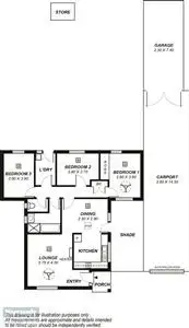 Floorplan of Homely house listing, 4 Oliver Street, Parafield Gardens SA 5107