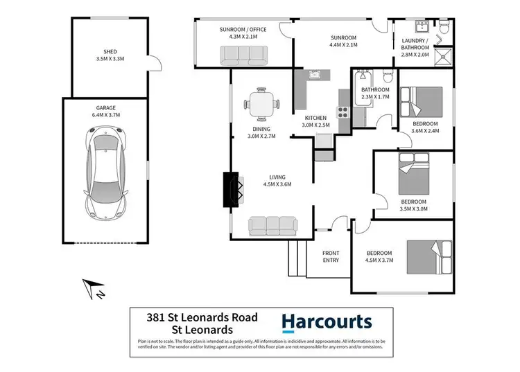 Floorplan of Homely house listing, 381 St Leonards Road, St Leonards TAS 7250