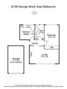 Floorplan of Homely apartment listing, 8/108 George Street, East Melbourne VIC 3002