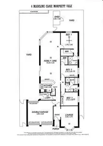 Floorplan of Homely house listing, 4 Madeleine Close, Morphett Vale SA 5162