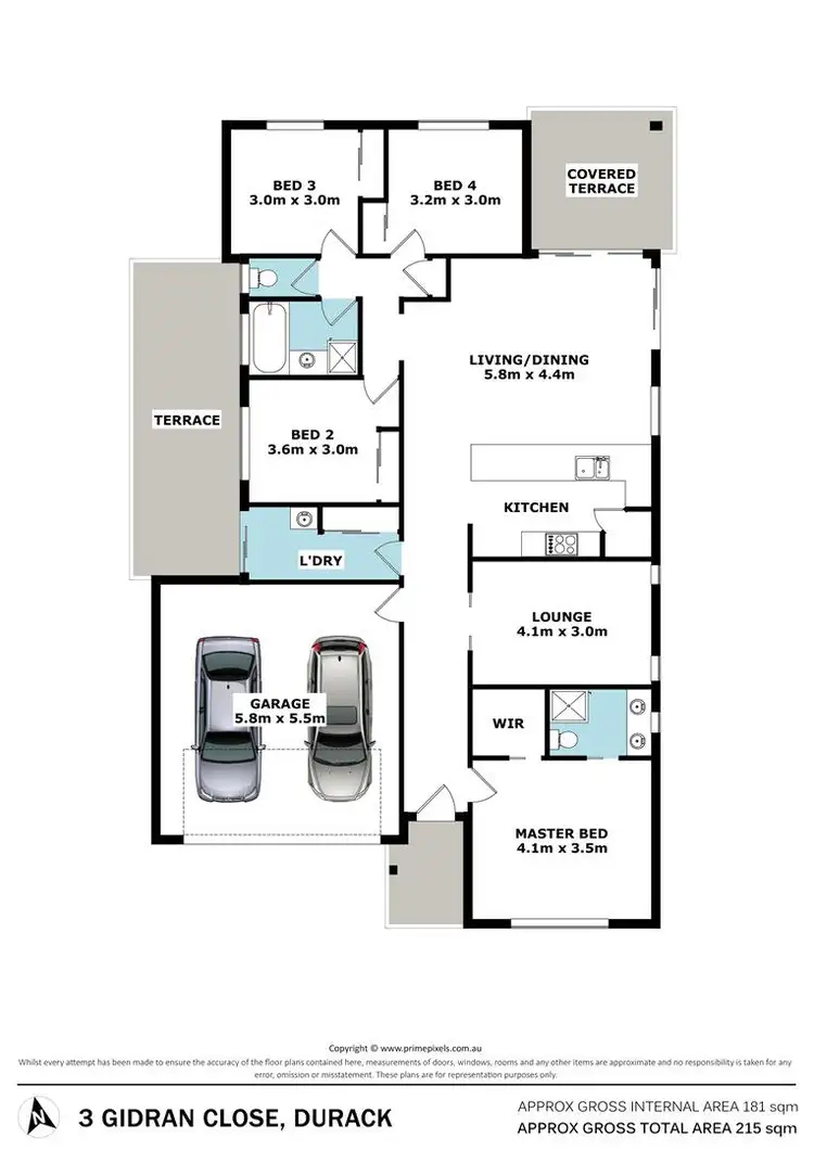 Floorplan of Homely house listing, 3 Gidran Close, Durack QLD 4077