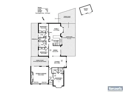Floorplan of Homely house listing, 4 Calauria Crescent, Trott Park SA 5158