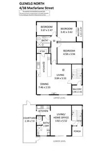 Floorplan of Homely unit listing, 4/38 MacFarlane Street, Glenelg North SA 5045