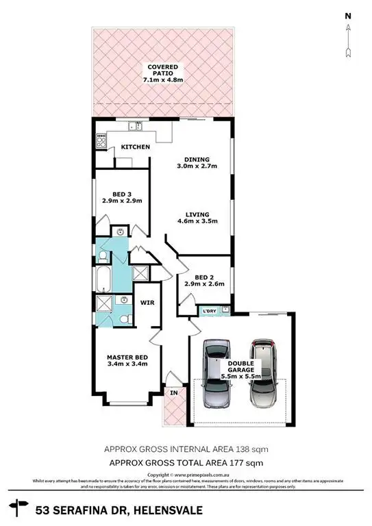 Floorplan of Homely house listing, 53 Serafina Drive, Helensvale QLD 4212