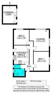 Floorplan of Homely unit listing, 3/2 Davenport Terrace, Seacliff Park SA 5049