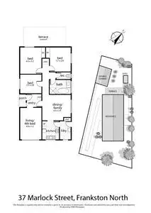Floorplan of Homely house listing, 37 Marlock Street, Frankston North VIC 3200