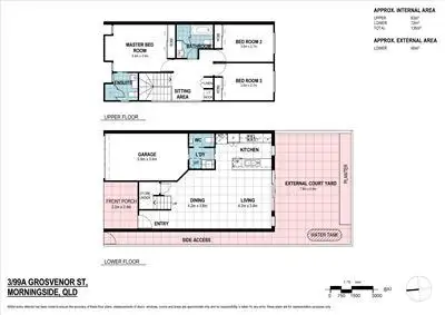 Floorplan of Homely townhouse listing, 3/99A Grosvenor St, Morningside QLD 4170