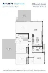 Floorplan of Homely house listing, 24 Cracroft Street, Franklin TAS 7113