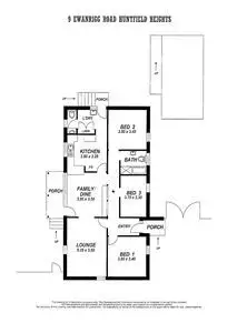 Floorplan of Homely house listing, 9 Ewanrigg Road, Huntfield Heights SA 5163