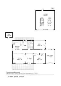 Floorplan of Homely house listing, 17 Kauri Parade, Seacliff SA 5049
