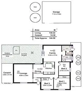 Floorplan of Homely house listing, 5 Jenkin Court, Mallala SA 5502