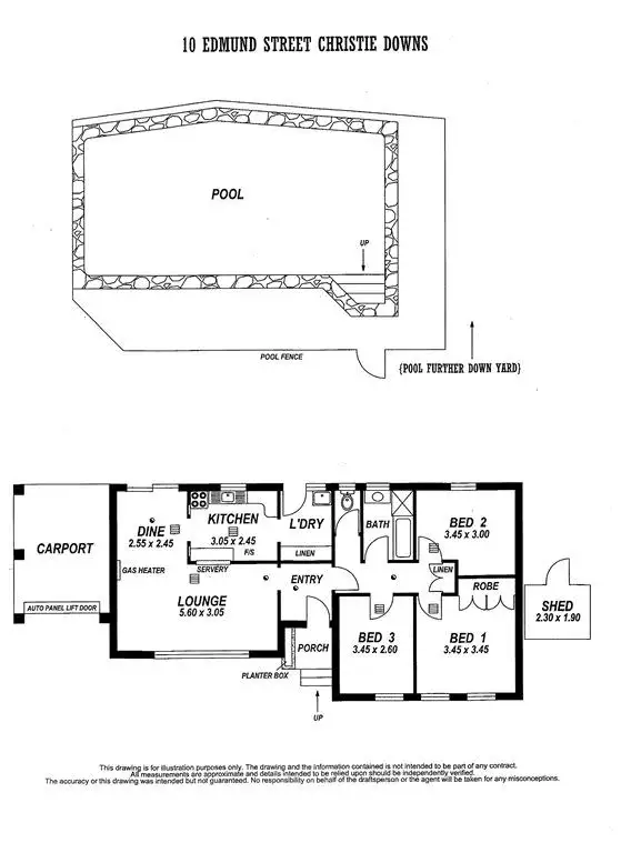 Floorplan of Homely house listing, 10 Edmund Street, Christie Downs SA 5164