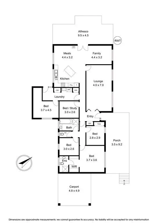Floorplan of Homely house listing, 7 Kalinya Drive, Wantirna VIC 3152