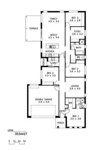 Floorplan of Homely house listing, 4 Queensberry Way, Blakeview SA 5114