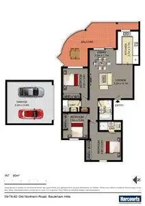 Floorplan of Homely unit listing, 39/78-82 Old Northern Road, Baulkham Hills NSW 2153