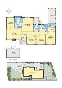 Floorplan of Homely house listing, 1 Asquith Court, Epping VIC 3076