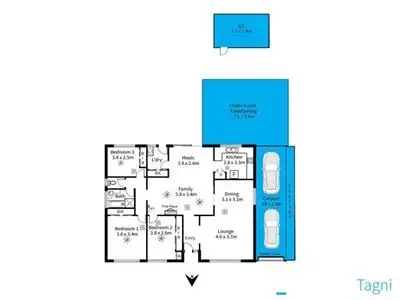 Floorplan of Homely house listing, 24 Alcatraz Street, Aberfoyle Park SA 5159
