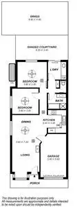 Floorplan of Homely unit listing, 1/51 Ormond Avenue, Daw Park SA 5041