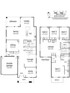 Floorplan of Homely house listing, 5 Evans Drive, Croydon VIC 3136