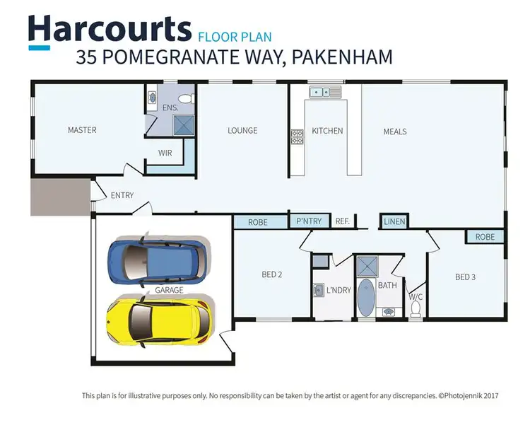 Floorplan of Homely house listing, 35 Pomegranate Way, Pakenham VIC 3810