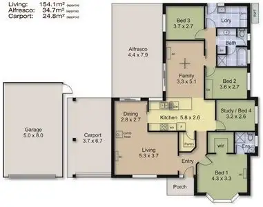 Floorplan of Homely house listing, 7 Walters Court, Mount Barker SA 5251