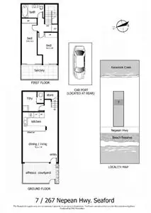 Floorplan of Homely townhouse listing, 7/267 Nepean Highway, Seaford VIC 3198