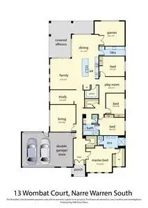 Floorplan of Homely house listing, 13 Wombat Court, Narre Warren South VIC 3805