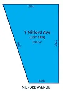 Floorplan of Homely land listing, 7 Milford Avenue, Sellicks Beach SA 5174