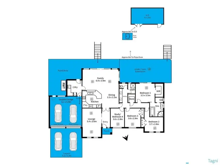 Floorplan of Homely house listing, 82 Windebanks Road, Happy Valley SA 5159