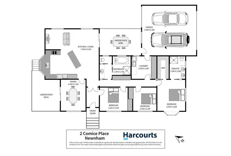 Floorplan of Homely house listing, 2 Comice Place, Newnham TAS 7248