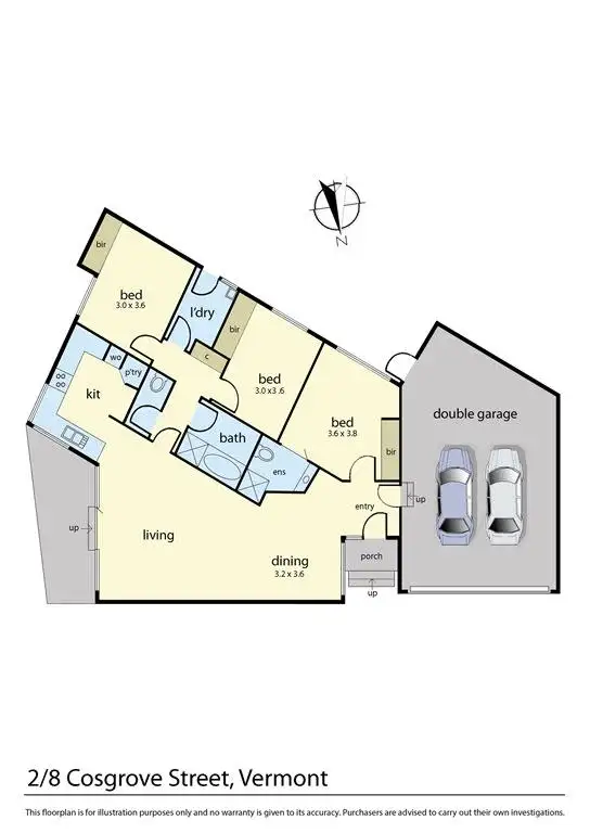 Floorplan of Homely unit listing, 2/8 Cosgrove Street, Vermont VIC 3133