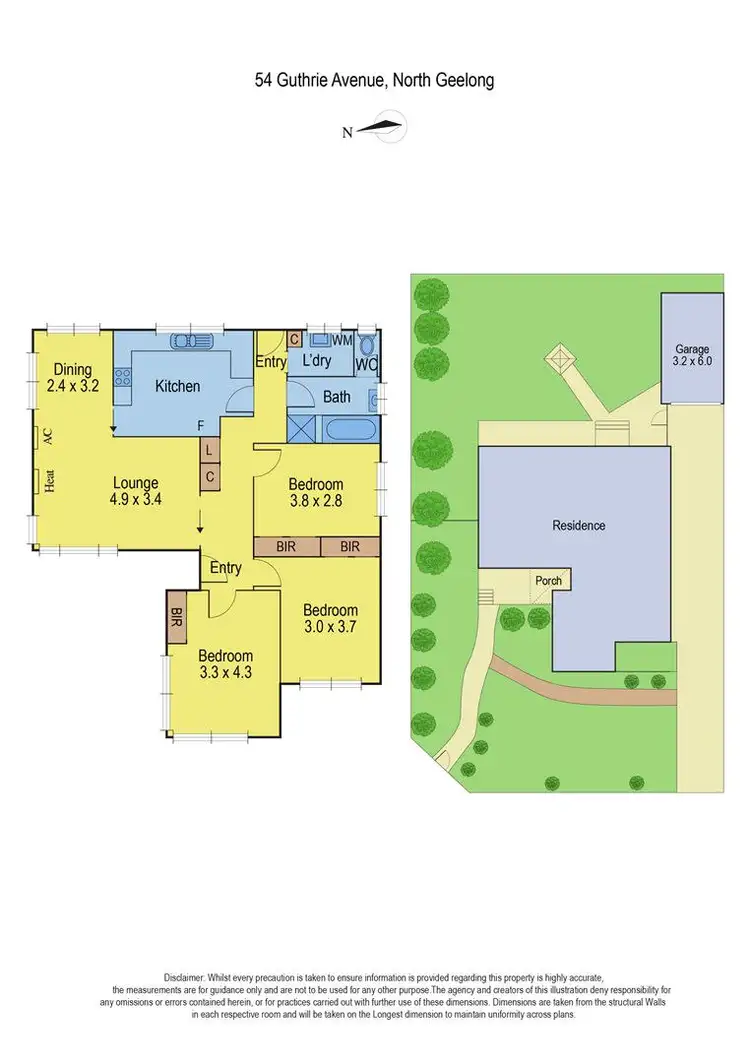 Floorplan of Homely house listing, 54 Guthrie Avenue, North Geelong VIC 3215