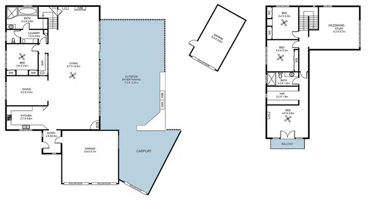 Floorplan of Homely house listing, 12 Powell Court, West Lakes SA 5021