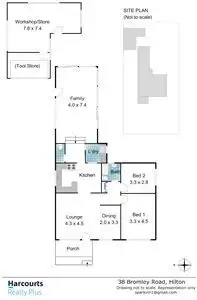 Floorplan of Homely house listing, 38 Bromley Road, Hilton WA 6163