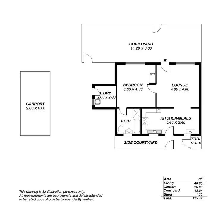 Floorplan of Homely unit listing, 2/70 Malvern Avenue, Malvern SA 5061