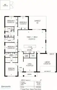 Floorplan of Homely house listing, 7 Nolan Place, Munno Para West SA 5115
