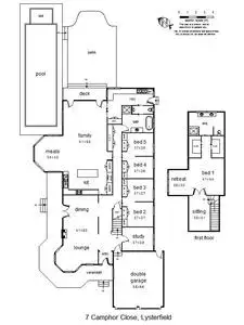 Floorplan of Homely house listing, 7 Camphor Close, Lysterfield VIC 3156