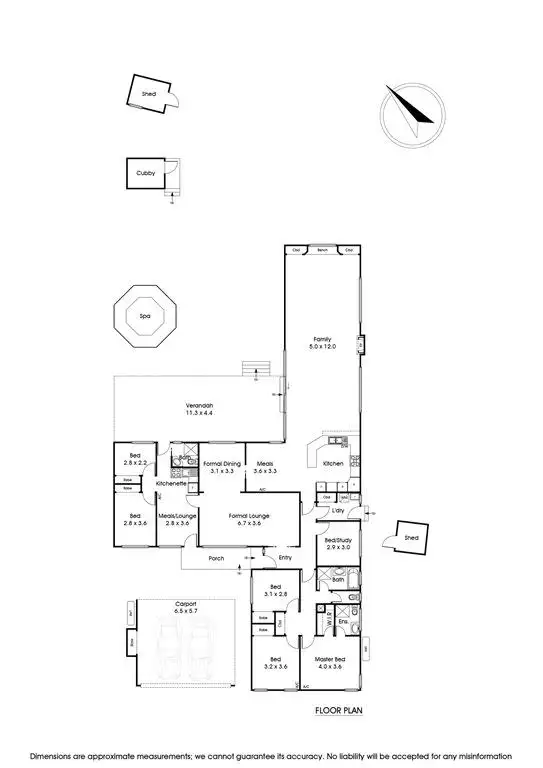 Floorplan of Homely house listing, 6 Tudor Court, Wantirna VIC 3152