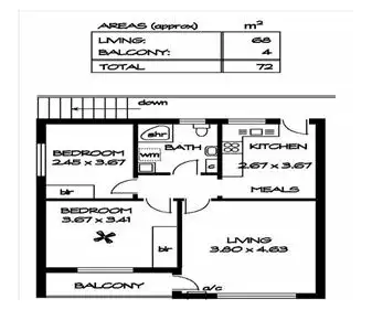 Floorplan of Homely unit listing, Address available on request