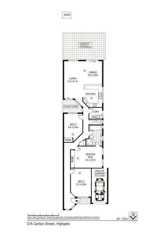 Floorplan of Homely house listing, 27A Carlton Street, Highgate SA 5063