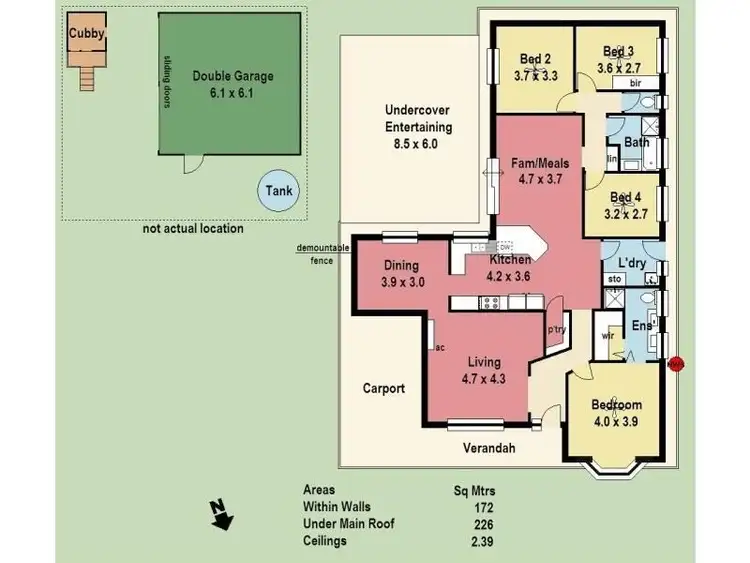 Floorplan of Homely house listing, 68 Grevillea Way, Woodside SA 5244