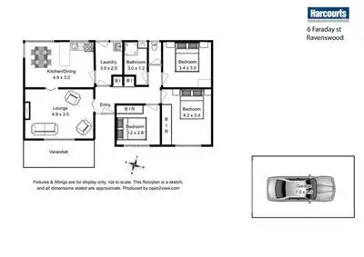 Floorplan of Homely house listing, 6 Faraday Street, Ravenswood TAS 7250