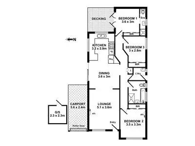 Floorplan of Homely house listing, 5 Teusner Drive, Morphett Vale SA 5162